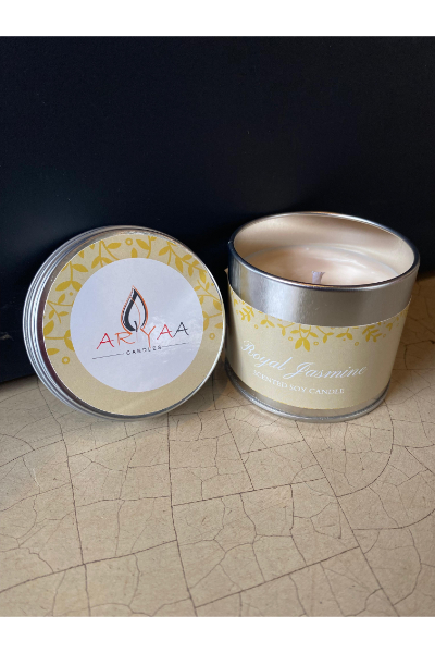 Royal Jasmine Soy Wax Tin Candle